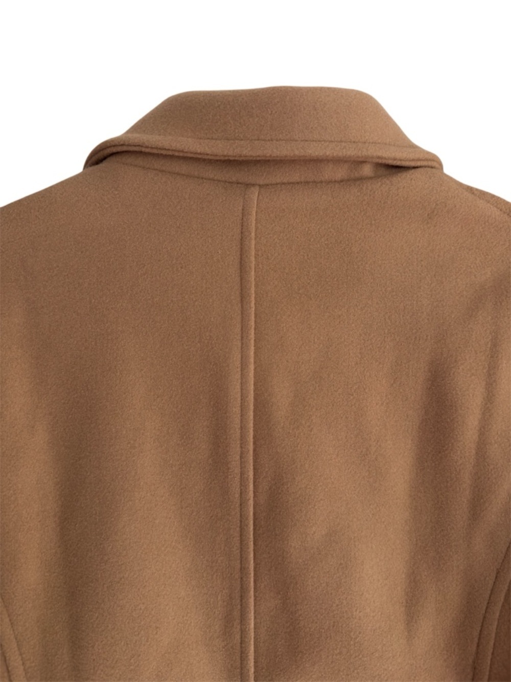 Chartou Camel Blazer Jacket Medium Wool Blend Classic Minimalist - Picture 7 of 7